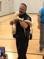 Officer Schmulbach meets the python too!