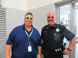 Superintendent Keeney and Officer Schmulbach