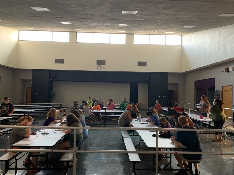 1st sports meeting of the 21-22 school year. Go Greyhounds!